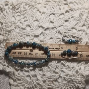 7 inch stretch Bracelet and earrings